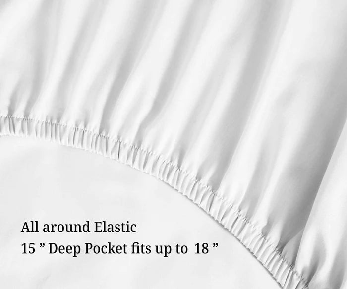 Luxury 100% Egyptian Cotton Sheets - 700 Thread Count, Eco-Friendly & Hypoallergenic - Perfect for Master Bedroom, Guest Room & Hotel Use