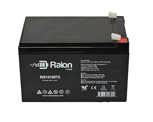 Raion Power 12V 12Ah Replacement Electric Wheelchair Battery - Compatible with Ultralite 355 Mobility Scooters - Long Lasting Deep Cycle AGM Battery - Perfect for Indoor/Outdoor Use & Daily Commuting