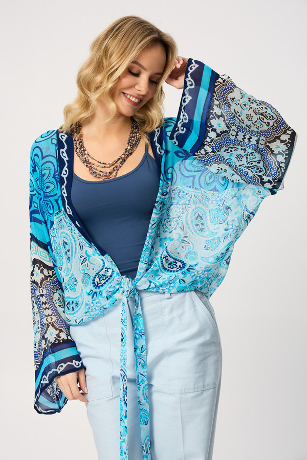 Flare Sleeve Tie Front Kimono - Lightweight Boho Cover Up for Women | Beachwear, Summer Dresses & Lounge Outfits