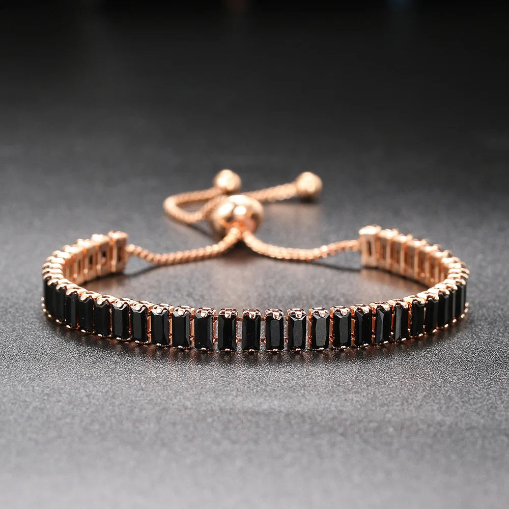 Premium Crystal Tennis Bracelet - Elegant & Sparkling Jewelry for Women | Perfect for Weddings, Parties & Special Occasions