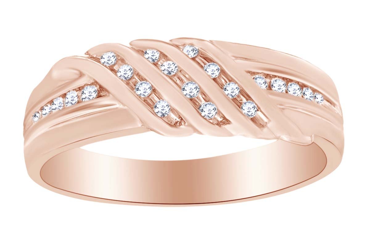 Affordable 925 Sterling Silver Round White Cubic Zirconia Wedding Band Ring (0.10 cttw) - Perfect for Engagement, Anniversary & Everyday Elegance