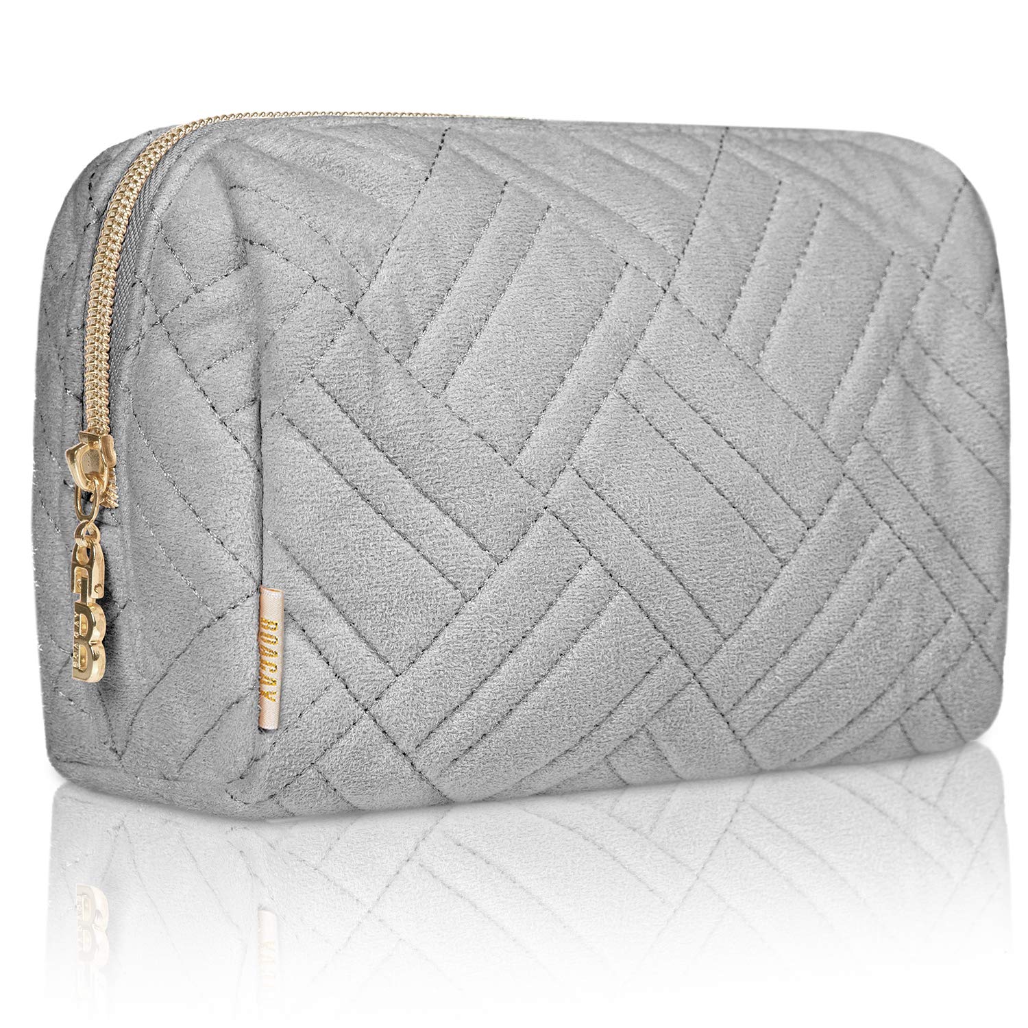 BOACAY Small Makeup Bag for Women - Travel Cosmetic Pouch with Zipper, Toiletry Organizer for Purse, Compact Case for Accessories & Brushes | Perfect for Travel, Gym & Daily Essentials Storage