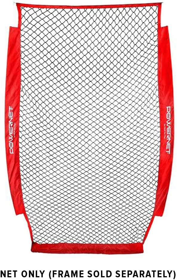 PowerNet iScreen 4x8 Soft Toss Baseball & Softball Training Screen - Portable Pitching Net for Backyard, Batting Cage & Field Practice