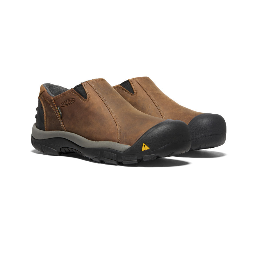 Men's Brixen Waterproof Low-Top Hiking Shoes - Slate Black/Madder Brown | Lightweight & Durable for Outdoor Adventures, Trail Running & Daily Wear