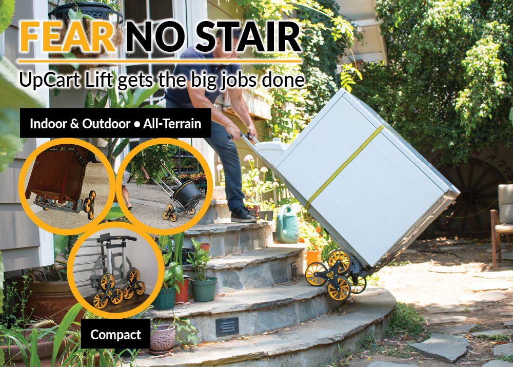 Best Lift Stair Climbing Folding Hand Truck - 200lb Heavy Duty Capacity | Portable Dolly Cart for Moving, Warehouse, Delivery & Home Use