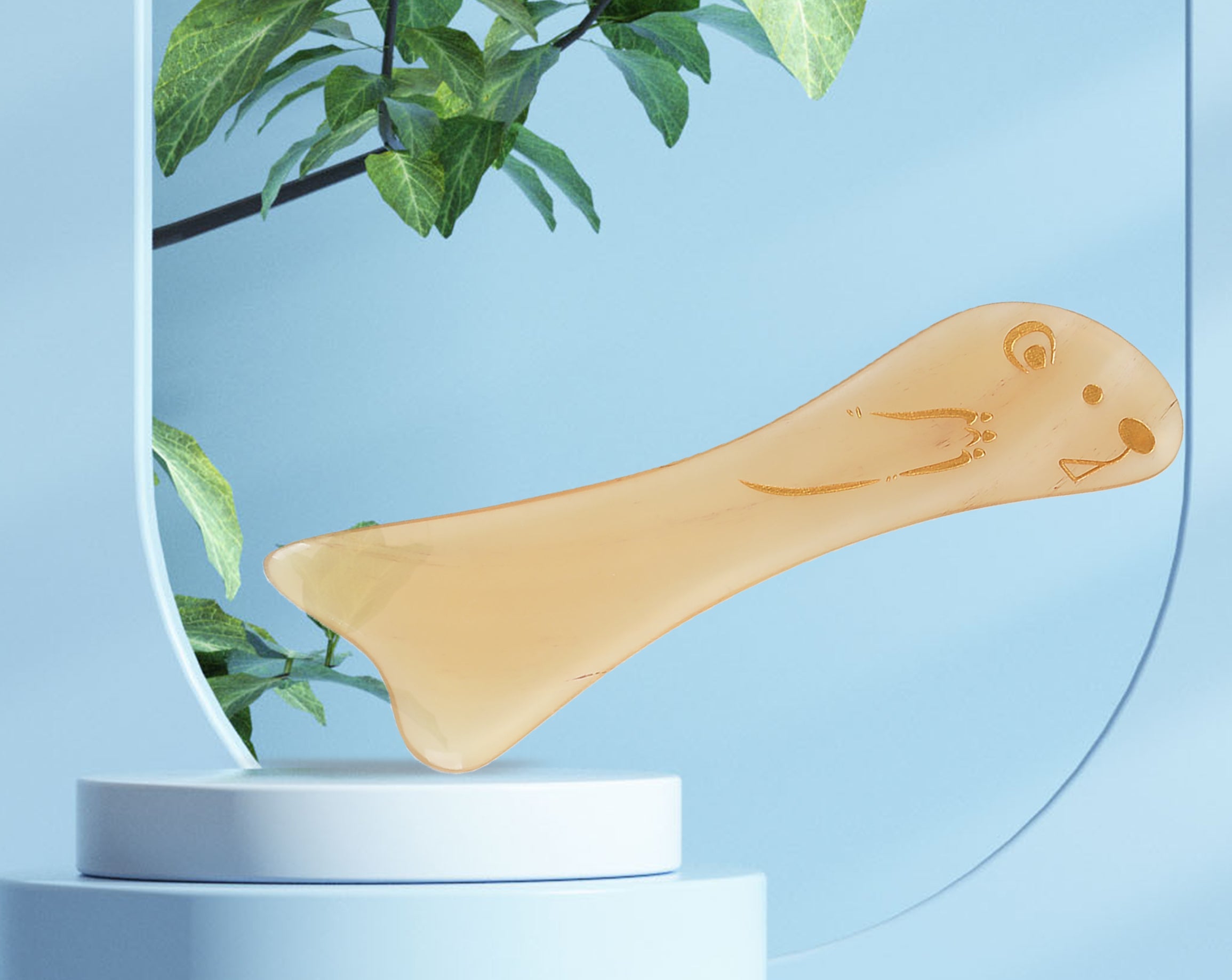Otter GuaSha Massage Tool - Natural Wooden Scraping Board for Pain Relief & Muscle Relaxation - Perfect for Home Spa, Self-Care & Post-Workout Recovery