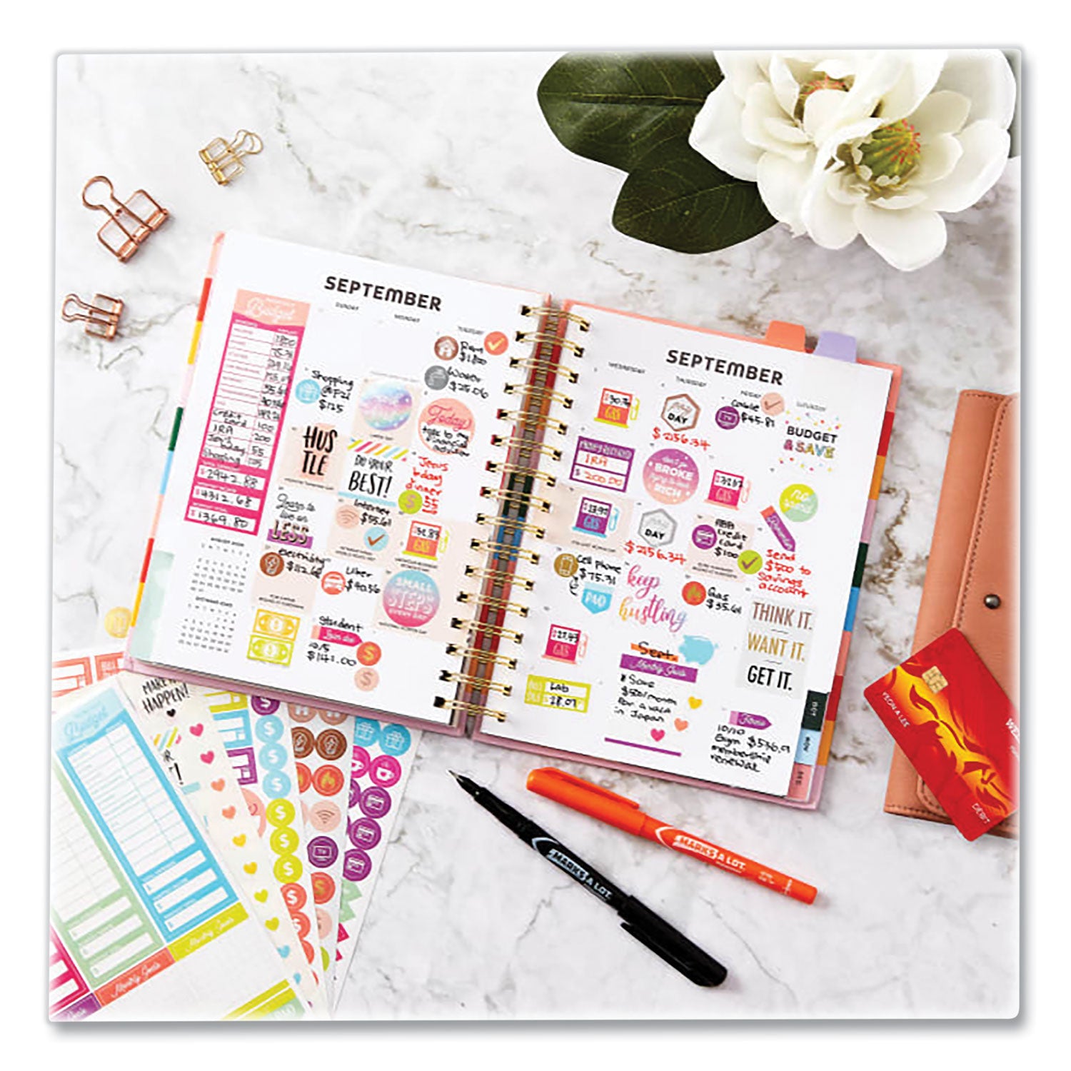 Avery Budgeting Planner Stickers - 1,224 Colorful Budget Theme Stickers for Financial Planning, Bill Tracking & Money Management | Perfect for Bullet Journals, Planners & DIY Organizing