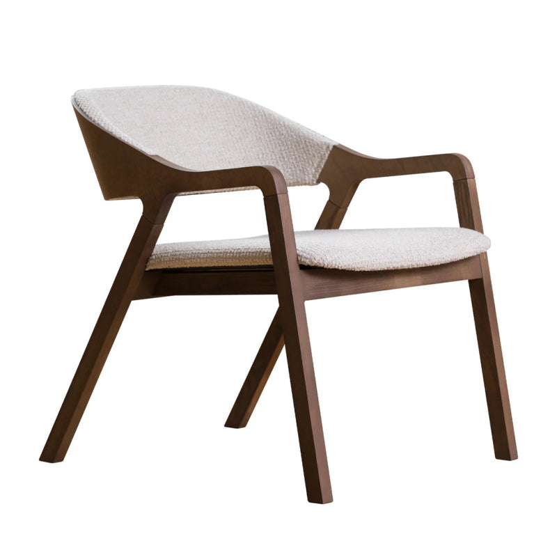 Michael Geldmacher Modern Wooden Dining Chair - Mid-Century Designer Dining Room Chair for Kitchen, Restaurant & Home Decor