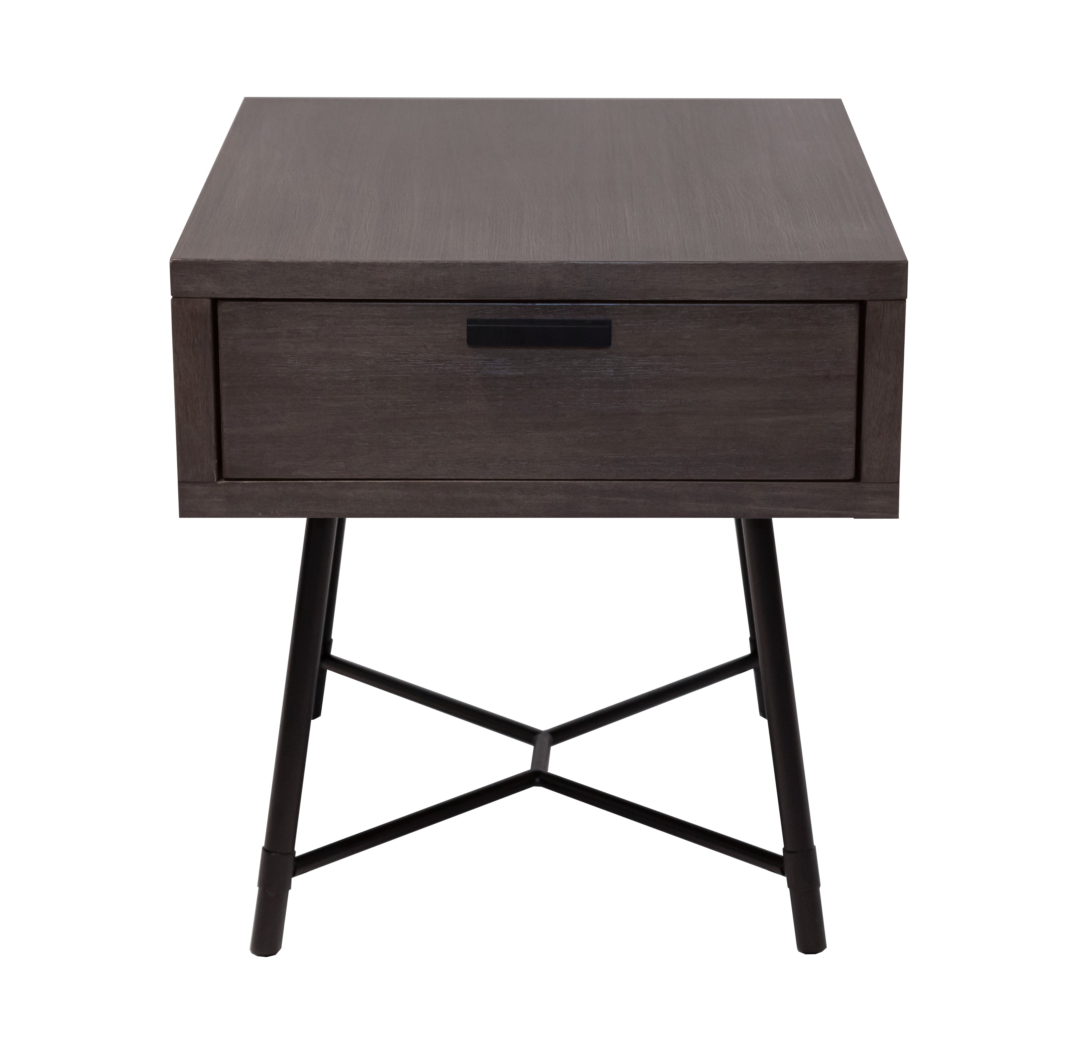 Rustic Grey Chester End Table - Small Side Table for Living Room, Bedroom, or Office - Perfect for Lamps, Books & Decor