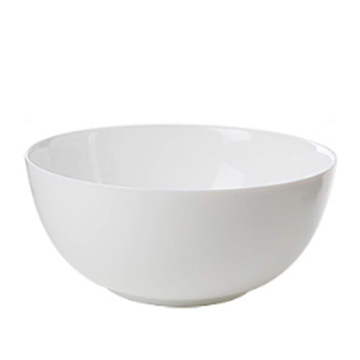 Premium Porcelain Salad Bowl Set - 2500ml Round White Serving Bowl for Desserts, Snacks, Cereals | Perfect for Family Dinners, Party Serving & Everyday Use