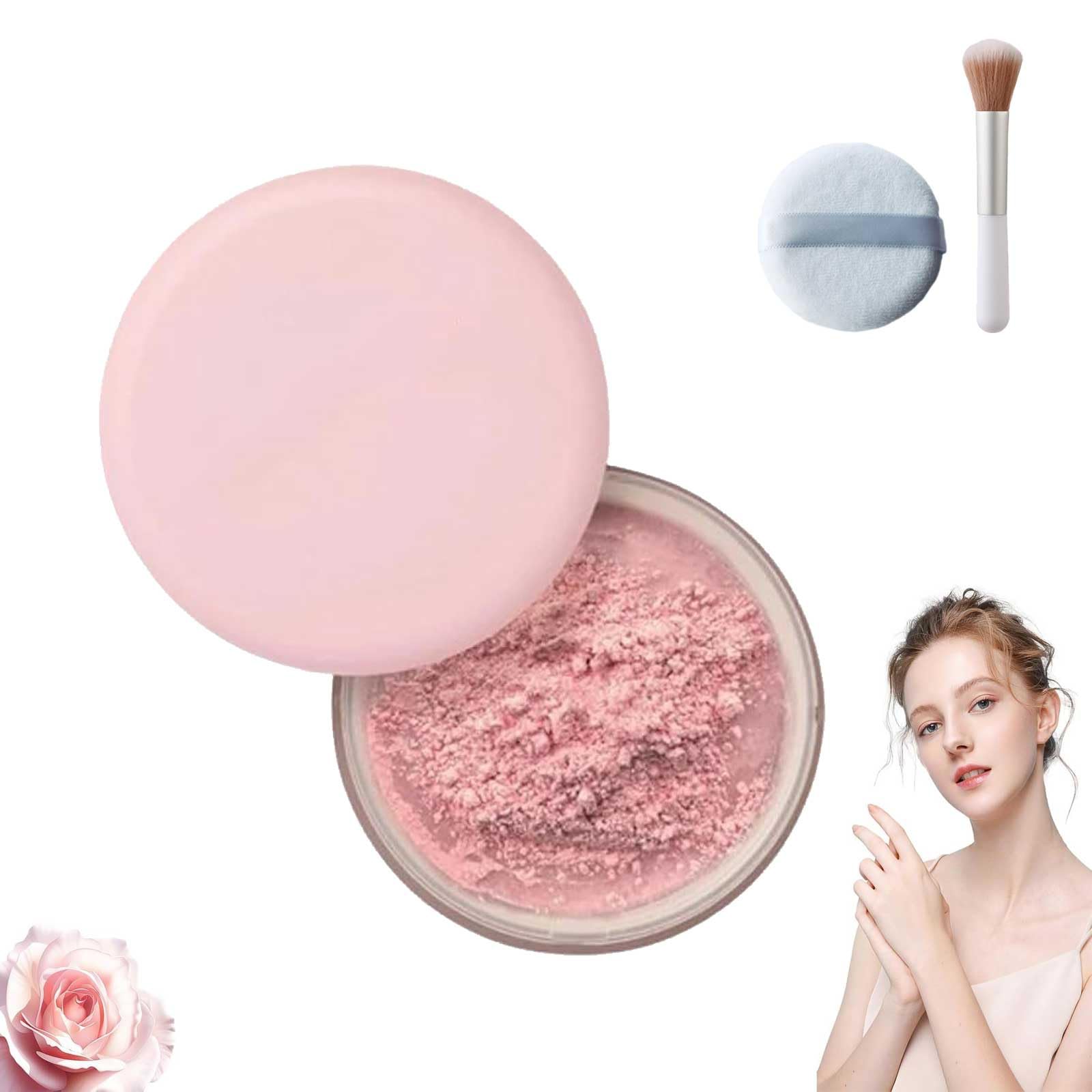 Luminance Milano Setting Powder - Translucent Pink Blurring Powder for All Skin Tones | Matte Finish & Oil Control | Perfect for Daily Makeup & Photography