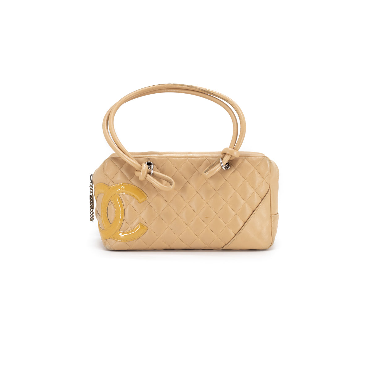 Chanel Quilted Calfskin Top Handle Bag in Beige - Luxury Designer Handbag for Women, Perfect for Work, Evening Events & Special Occasions