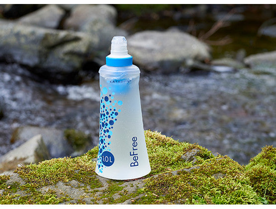 Katadyn BeFree 1.0L Water Filter Bottle - Portable Microfilter for Hiking, Camping & Travel - BPA-Free Collapsible Design with 0.1 Micron Hollow Fiber Technology