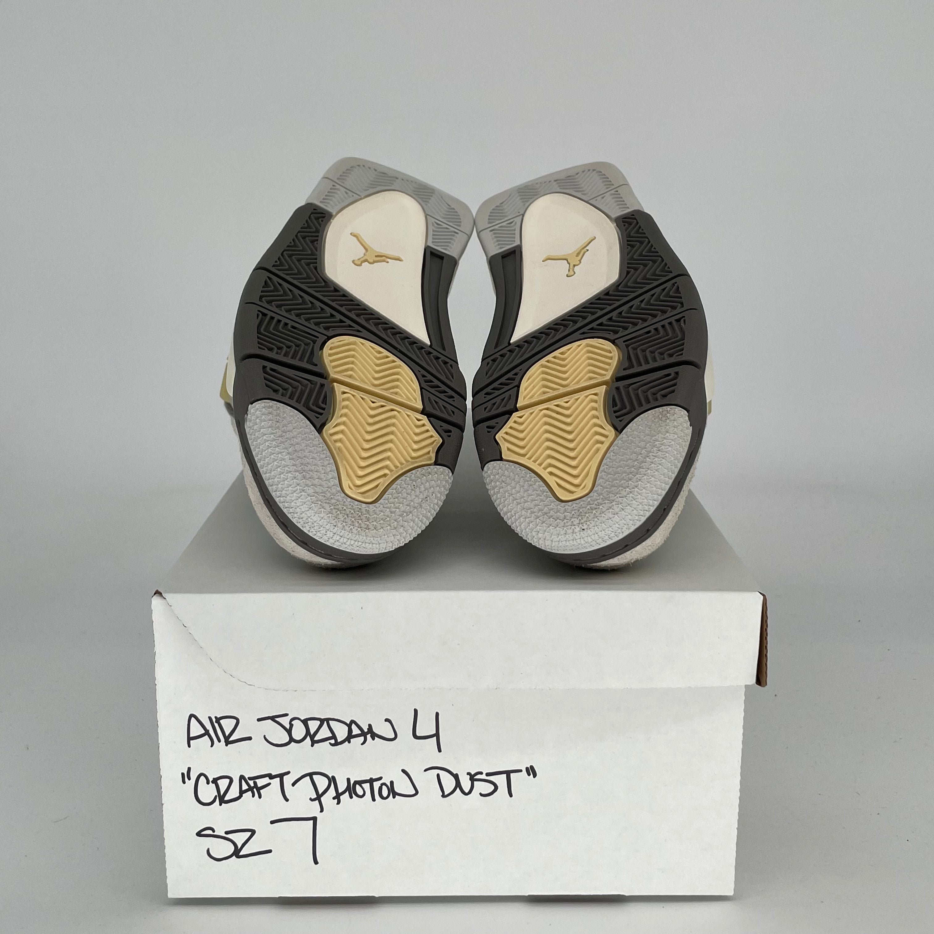 AIR JORDAN 4 CRAFT PHOTON DUST Sneakers - Women's Size 7/8.5W (DV2262-021) | Retro Basketball Shoes for Casual Wear & Street Style Fashion