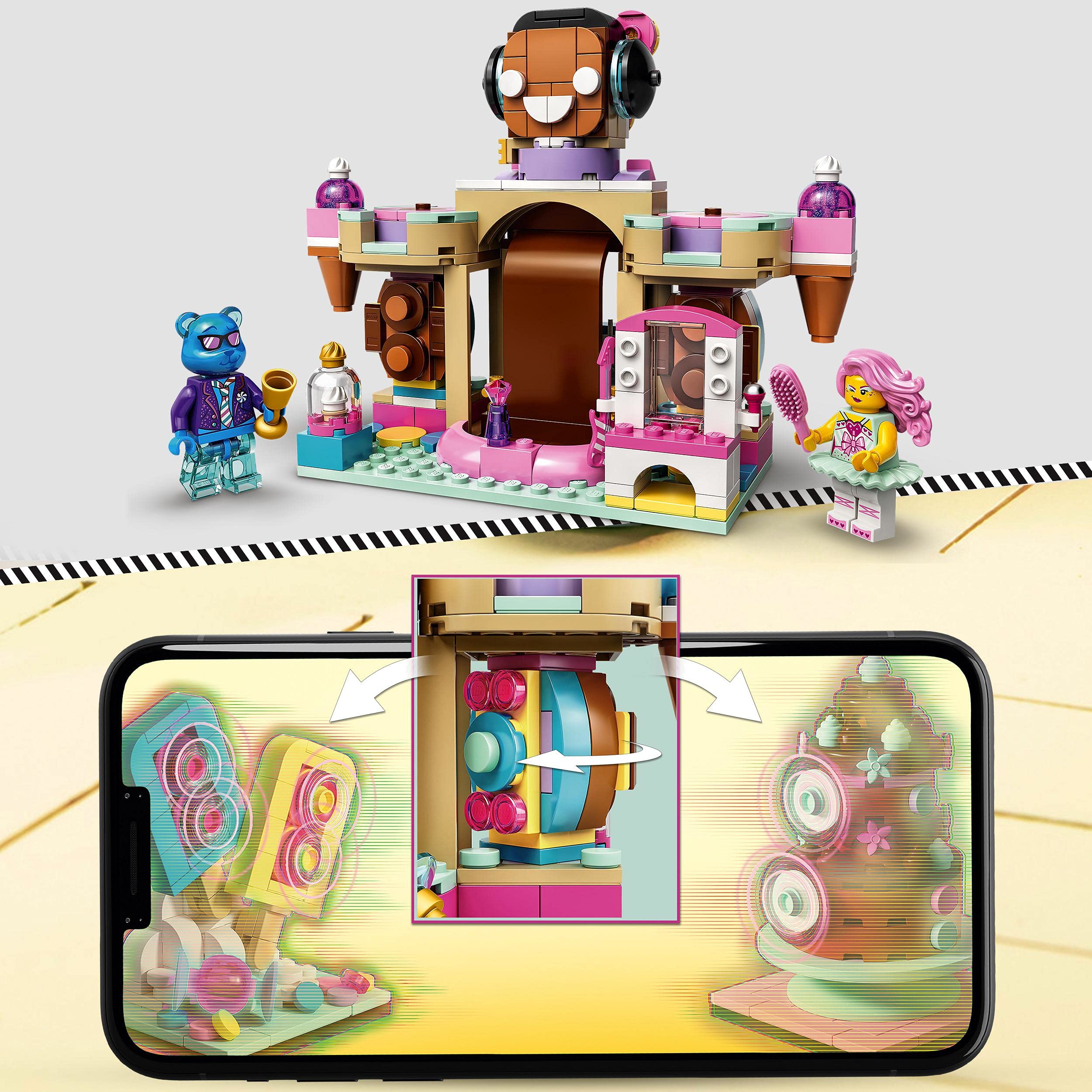 LEGO 43111 VIDIYO Candy Castle Stage Beatbox Music Video Maker - Augmented Reality Toy & App for Kids | Creative Music Play & Video Creation for Birthday Gifts & Party Fun