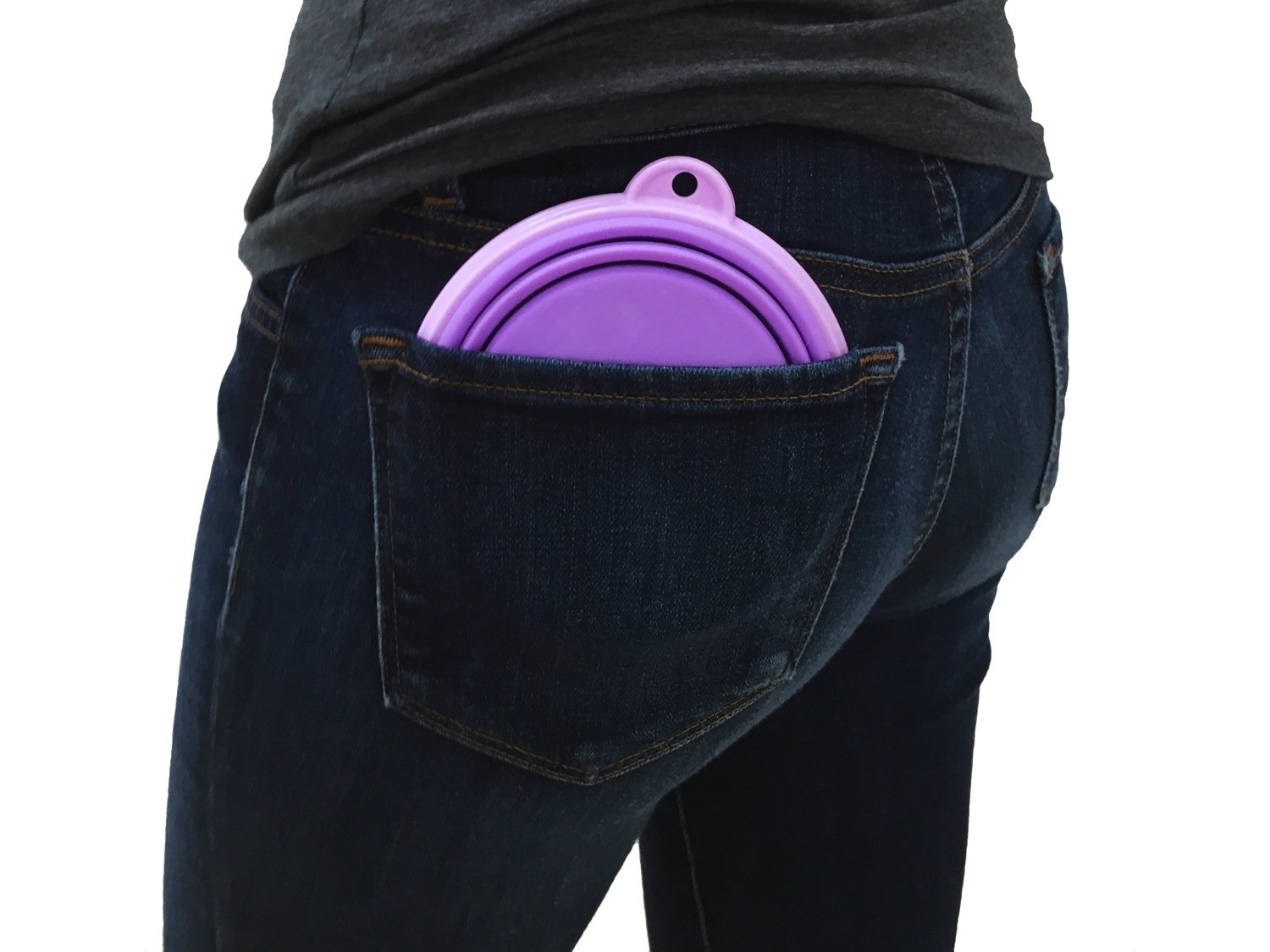 Foldable Travel Dog & Cat Bowl - Collapsible Silicone Food & Water Dish with Clip for Pets, Portable Small (1.5 Cups) - Perfect for Hiking, Camping & Road Trips