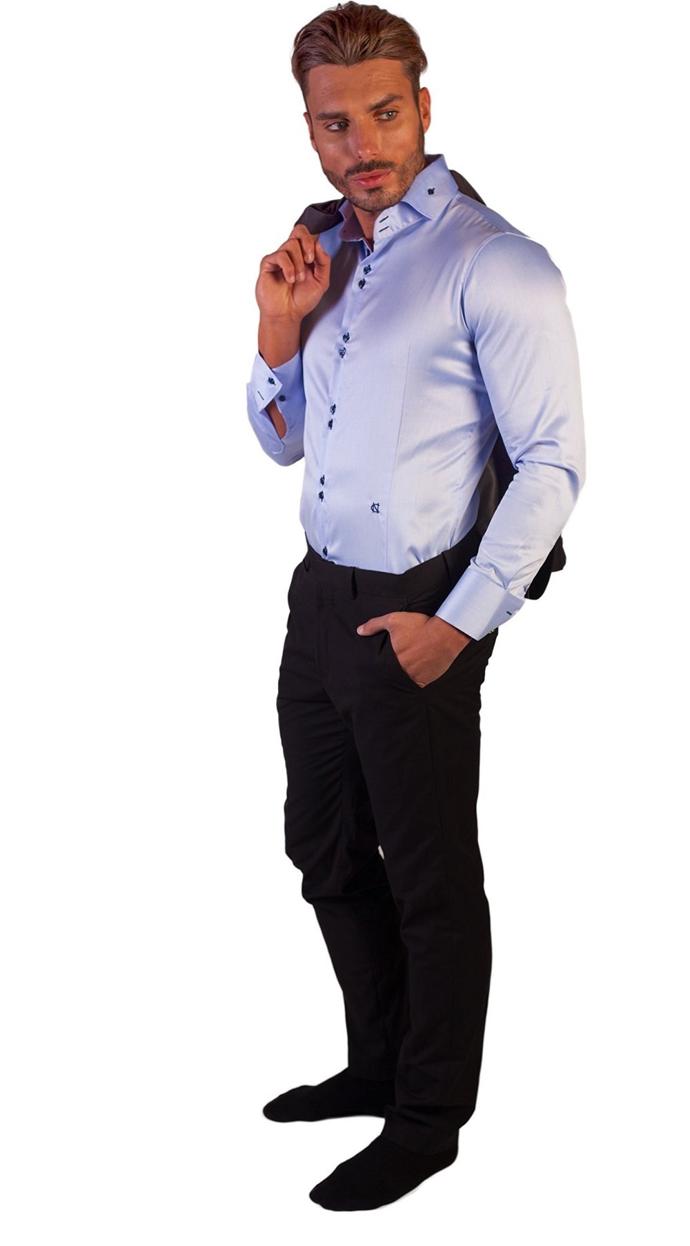 Premium Men's Shirt Stays & Garters - NV S-Holder for Secure Shirt Tucking | Formal Wear, Business Attire & Military Uniform Accessories