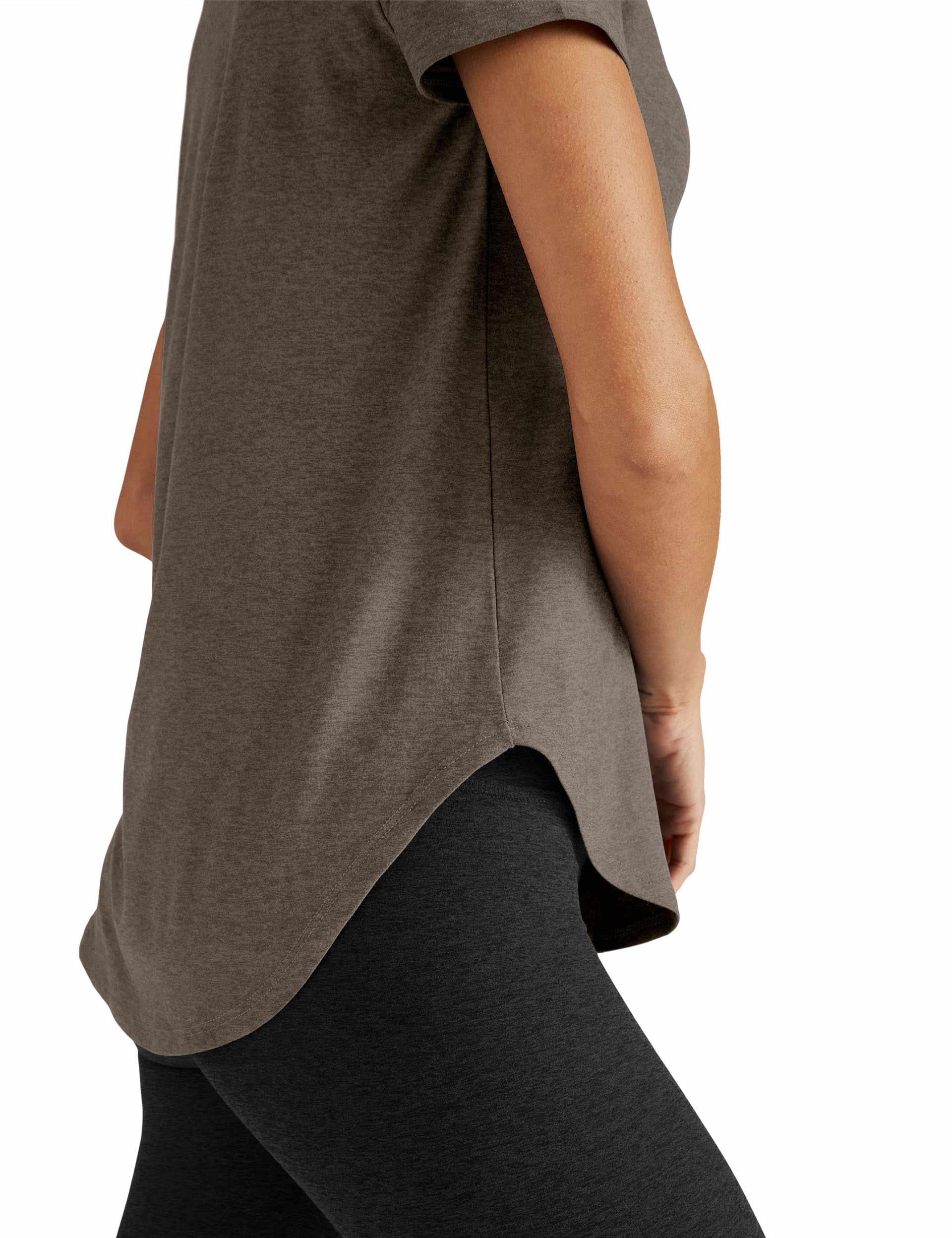 Featherweight On The Down Low Tee - Soft Umber Heather | Lightweight Comfort T-Shirt for Men | Perfect for Casual Wear, Gym & Everyday Outfits