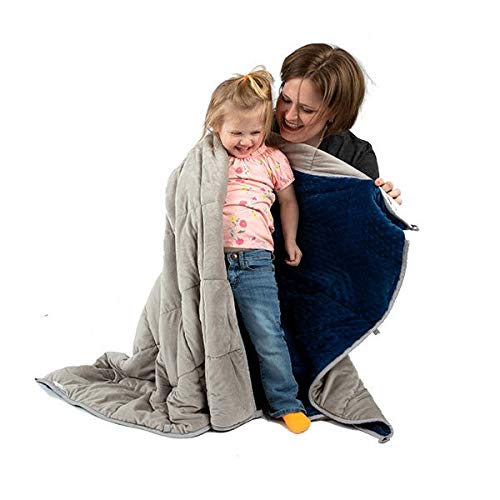 Sensory Hugs Washable Plush Weighted Blanket for Adults & Kids - Medium Size 42