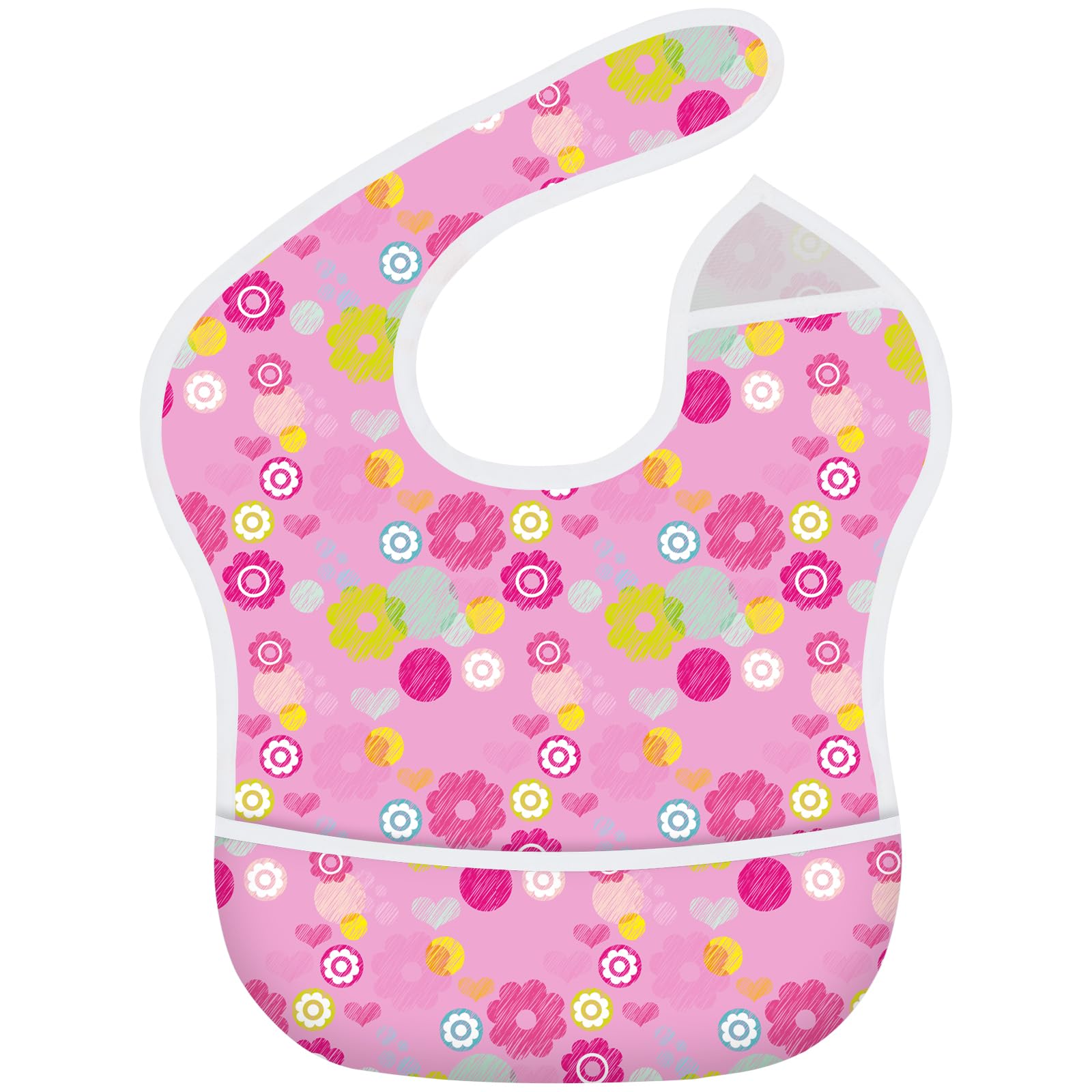 Waterproof Baby Bibs for Boys & Girls - Mess Proof Feeding Apron with Adjustable Neck - Essential Travel & Home Use for Toddlers & Infants - Perfect for Mealtime, Snacks & On-the-Go Feeding