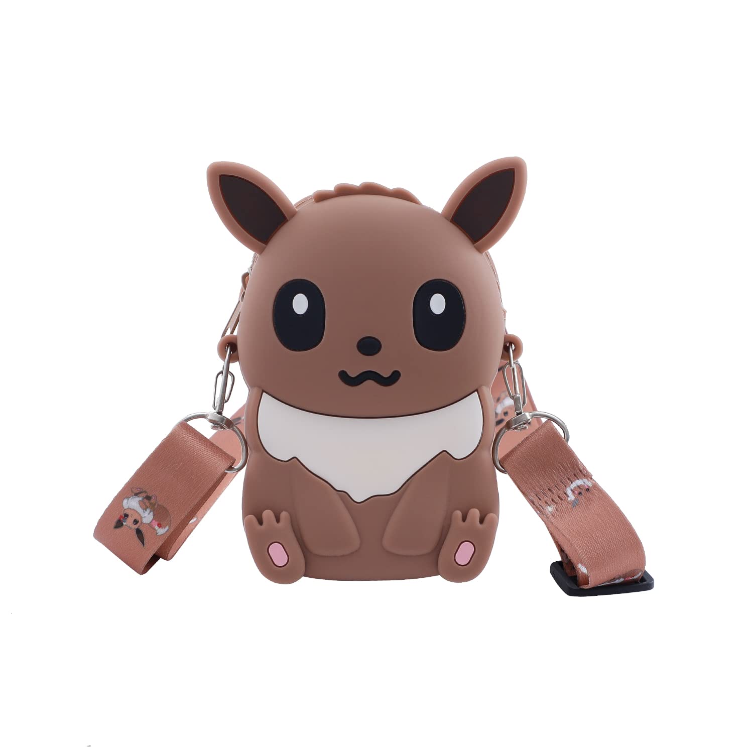 **Eevee Crossbody Bag for Women & Girls - Cute Cartoon Eevee Coin Purse - Lightweight & Stylish - Perfect for Cosplay, Anime Conventions & Daily Use (BG Eevee)**