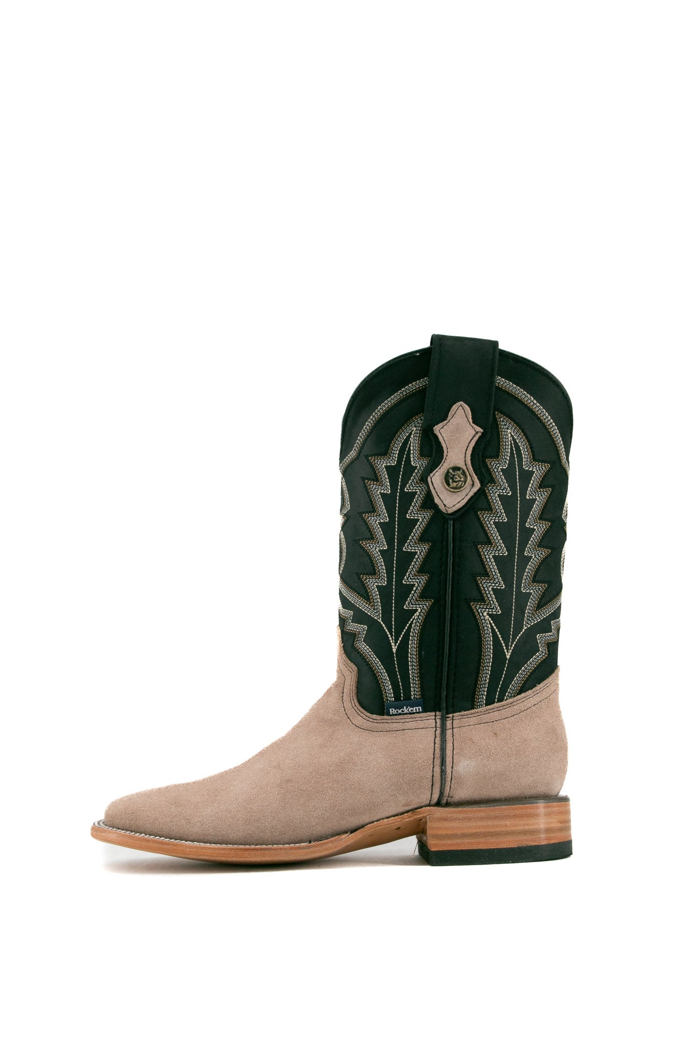 Luke Suede Square Toe Cowboy Boots for Men - Western Style Leather Boots with Comfortable Cushioning | Perfect for Rodeo, Country Music Festivals & Outdoor Adventures