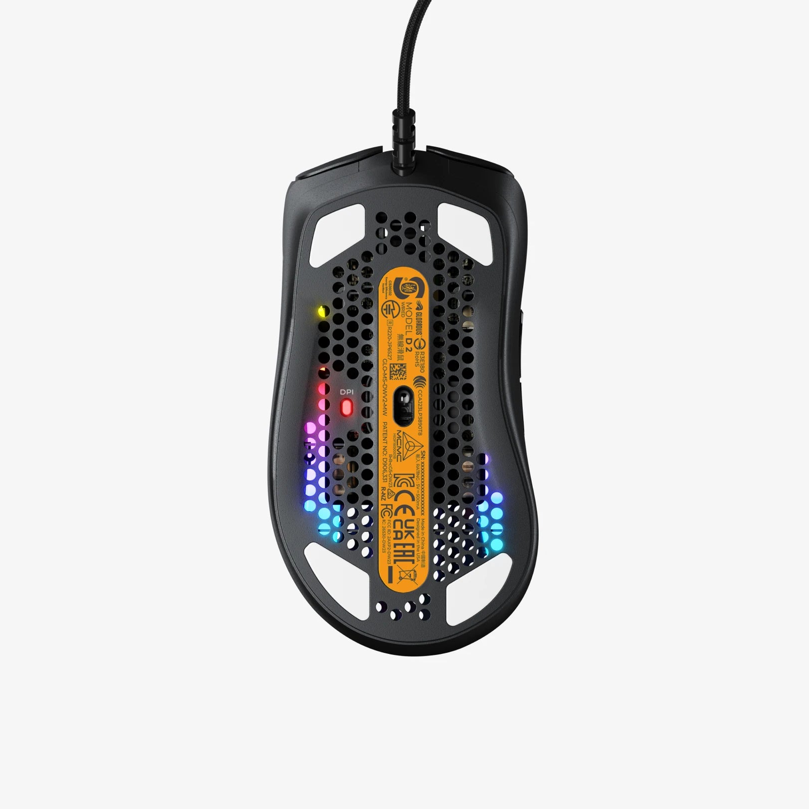 Model D 2 Wired Gaming Mouse - Ergonomic RGB PC Computer Mouse for Esports, FPS, MMO & Office Work - Compatible with Windows & Mac