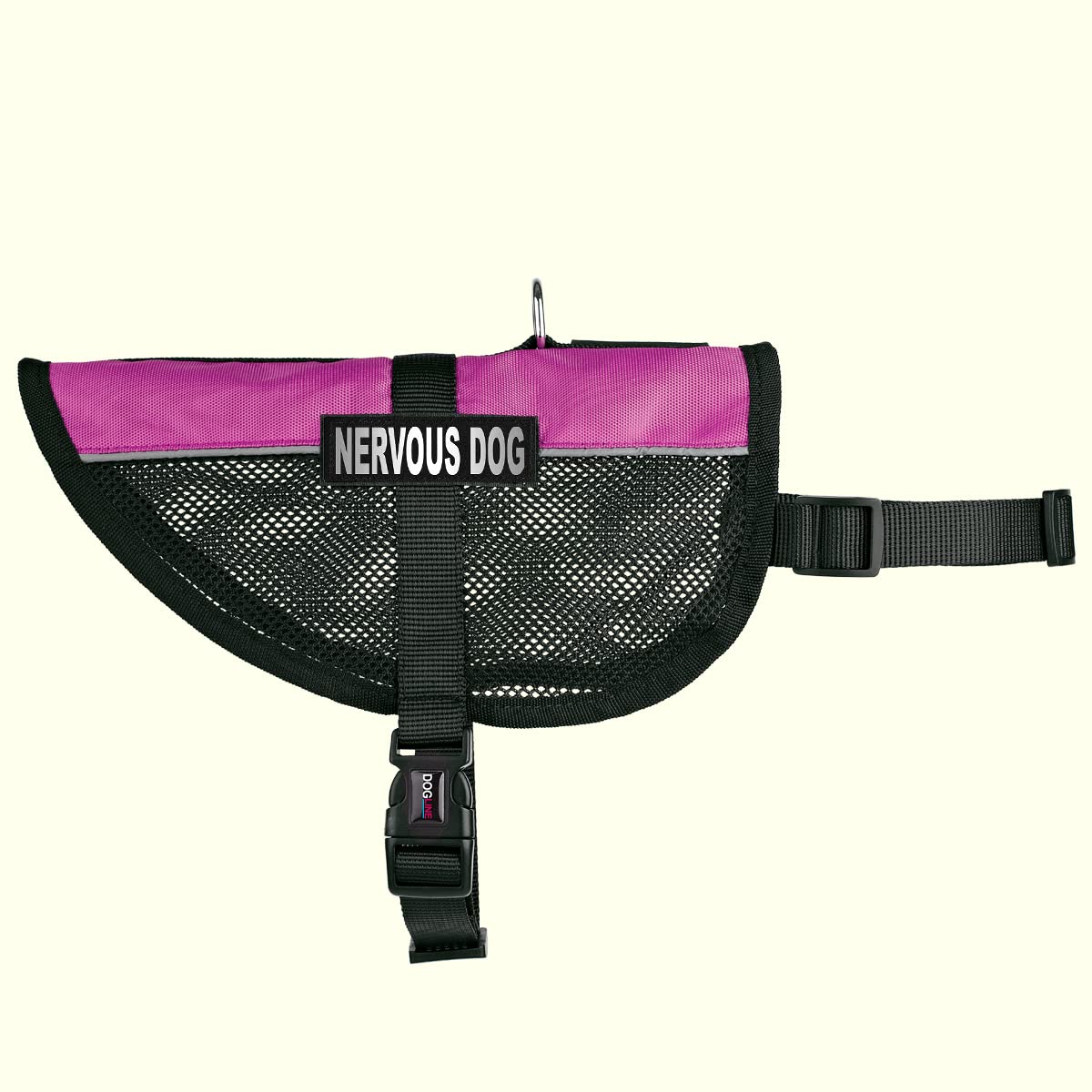 Dogline MaxAire Cooling Vest for Anxious Dogs - Adjustable Harness with Removable Patch & Reflective Strips - Fits Puppies to Large Dogs (13-16 Inch Girth) - Pink - Perfect for Summer Walks, Training & Stress Relief