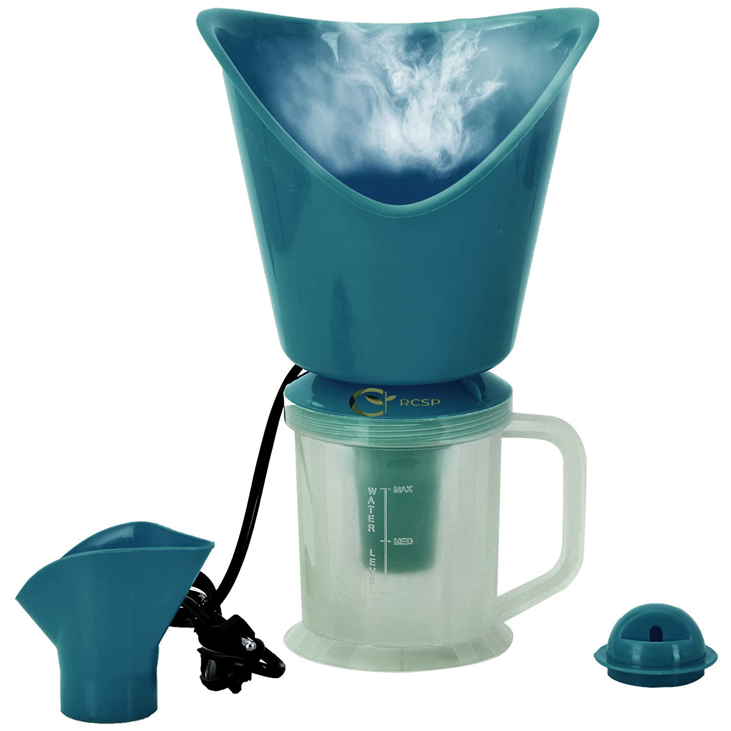RCSP 3-in-1 Steam Inhaler Machine for Adults - Portable Vaporizer & Steamer for Cough, Cold Relief, Nasal Congestion - Perfect for Home & Travel Use (Green)