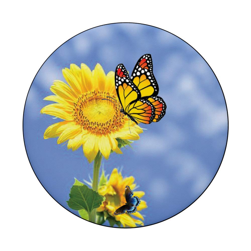 Yellow Sunflower Floral Phone Case with Butterfly Design - Cute Protective Cover for iPhone & Android - Perfect for Spring, Summer & Boho Style Accessories
