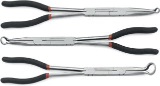 3-Piece Double X Hose Pliers Set - Heavy Duty Hose Clamp Pliers for Automotive, Plumbing & Industrial Use - Perfect for Mechanics, DIYers & Professionals