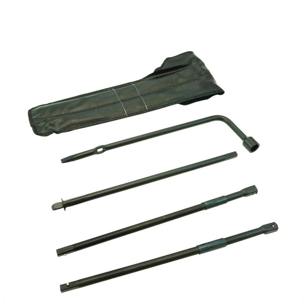 VioletLisa Spare Tire Lug Wrench Extension Jack Tool Kit Set - Heavy Duty Car Emergency Roadside Assistance Tools for Flat Tire Change (Model WTS00014) | Perfect for SUV, Truck & Vehicle Maintenance