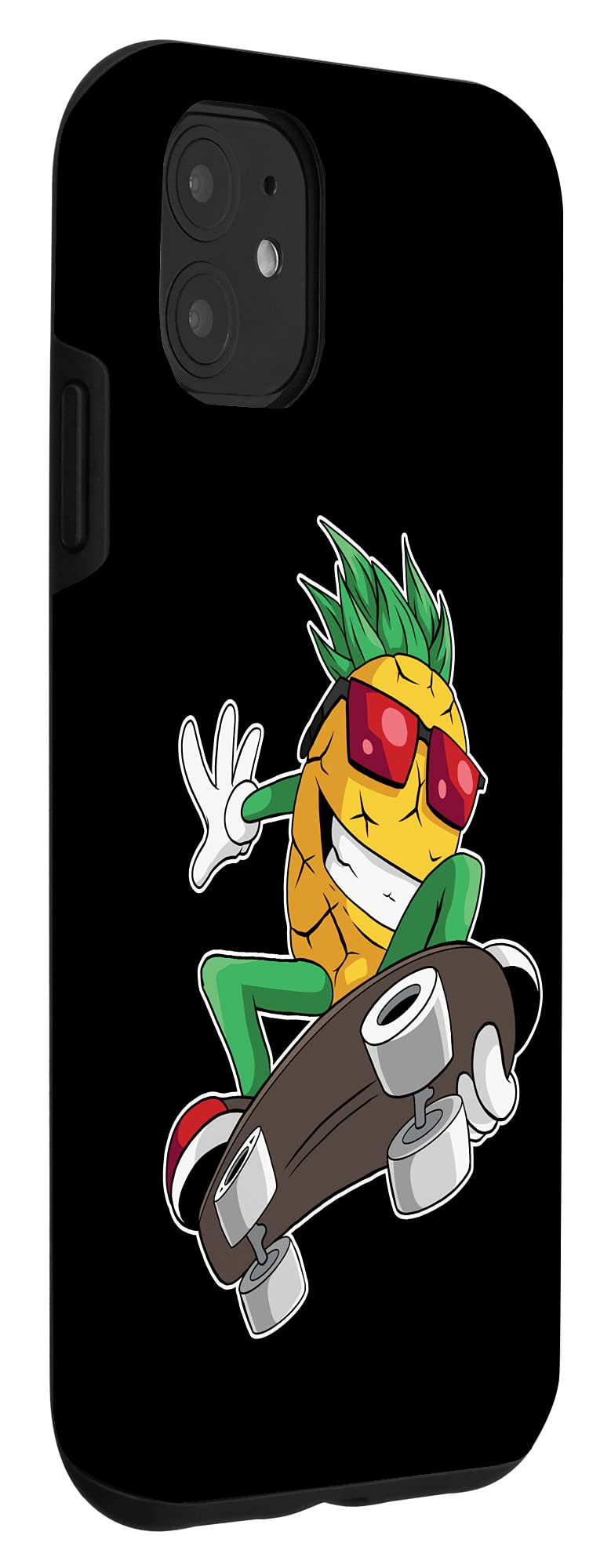 iPhone 11 Skateboard Case - Cool Pineapple Design Protective Phone Cover for Skaters | Perfect for Skateboarding, Street Fashion & Outdoor Activities