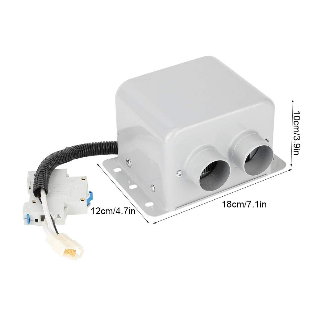 Yosoo 800W 12V Car Electric Heater - Dual Outlet Winter Car Warmer with Windshield Defroster & Defogger for Fast Heating and Demisting | Perfect for Cold Weather Commuting, Road Trips, and Winter Driving Safety