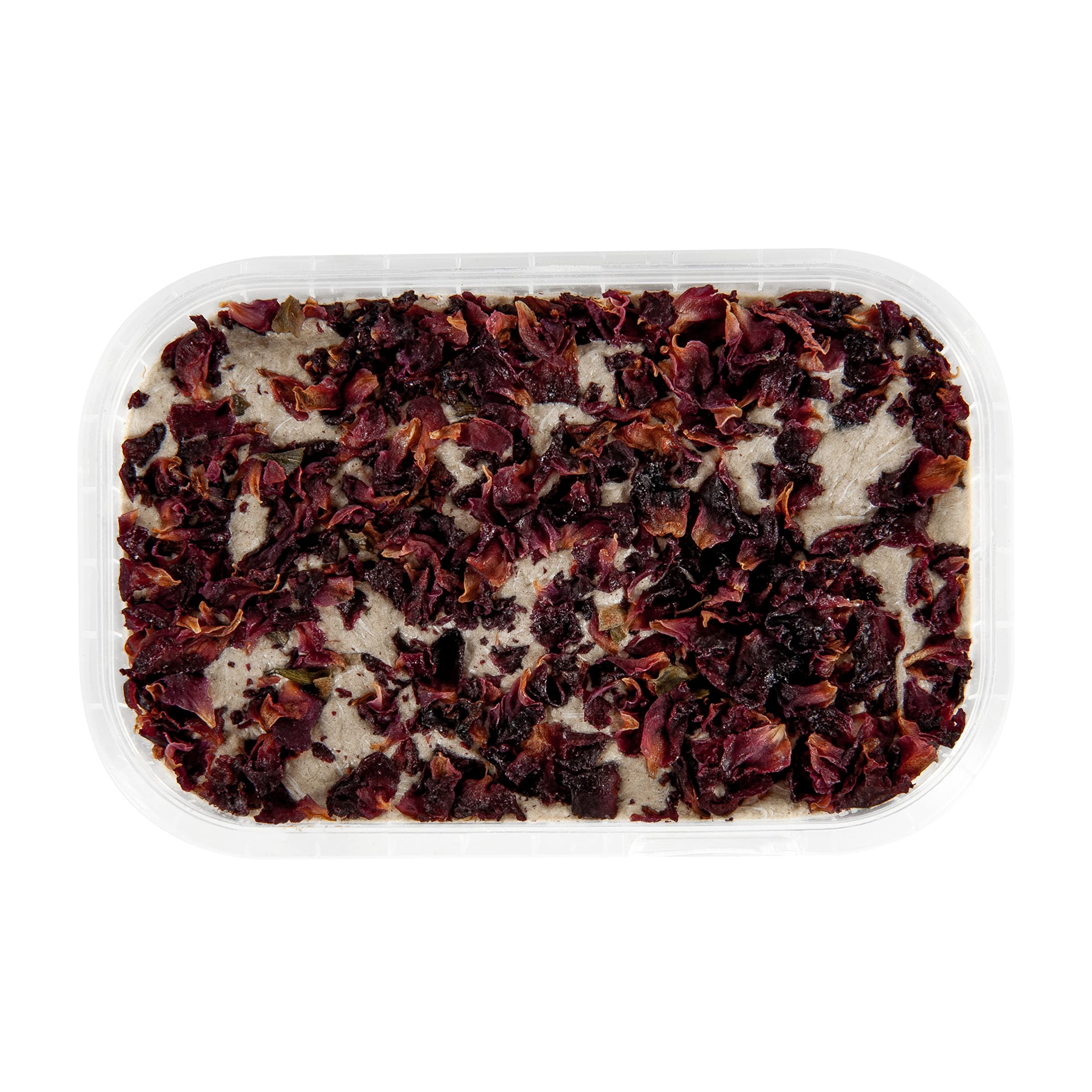 Premium Emirelli Artisanal Halva Dessert - Authentic Middle Eastern & Turkish Vegan Sweets - 55% Tahini Halwa with Rose Water & Petals - Traditional Halvah Candy - Pack of 6 | Perfect for Gifts, Tea Time & Dessert Platters