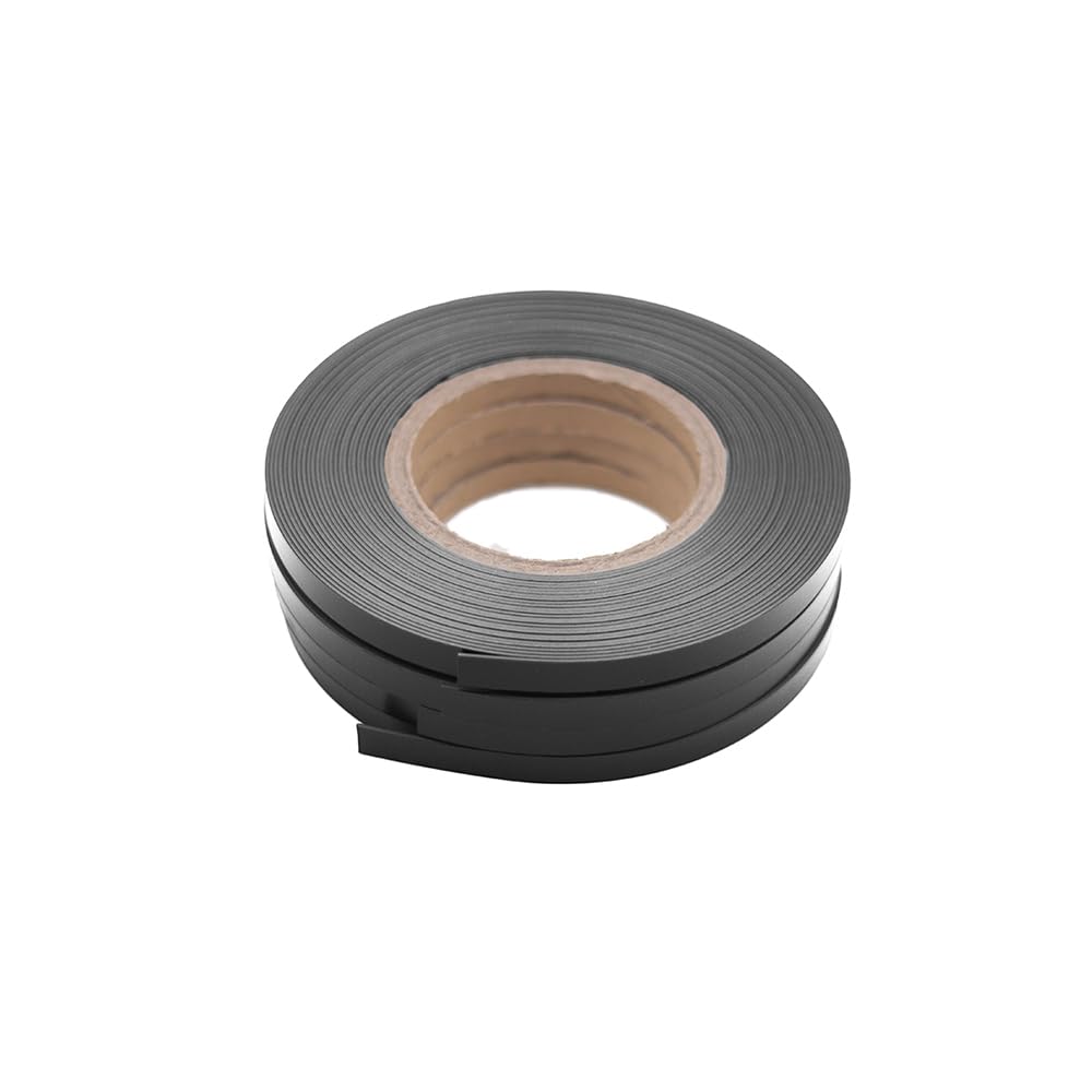 Black Magnetic Whiteboard Tape - 1mm Thin Decorative Magnet Strip for Charts & Boarders | 0.39 Inch Width, 10 Meters (33ft) Roll | Perfect for Office, Classroom & Home Organization