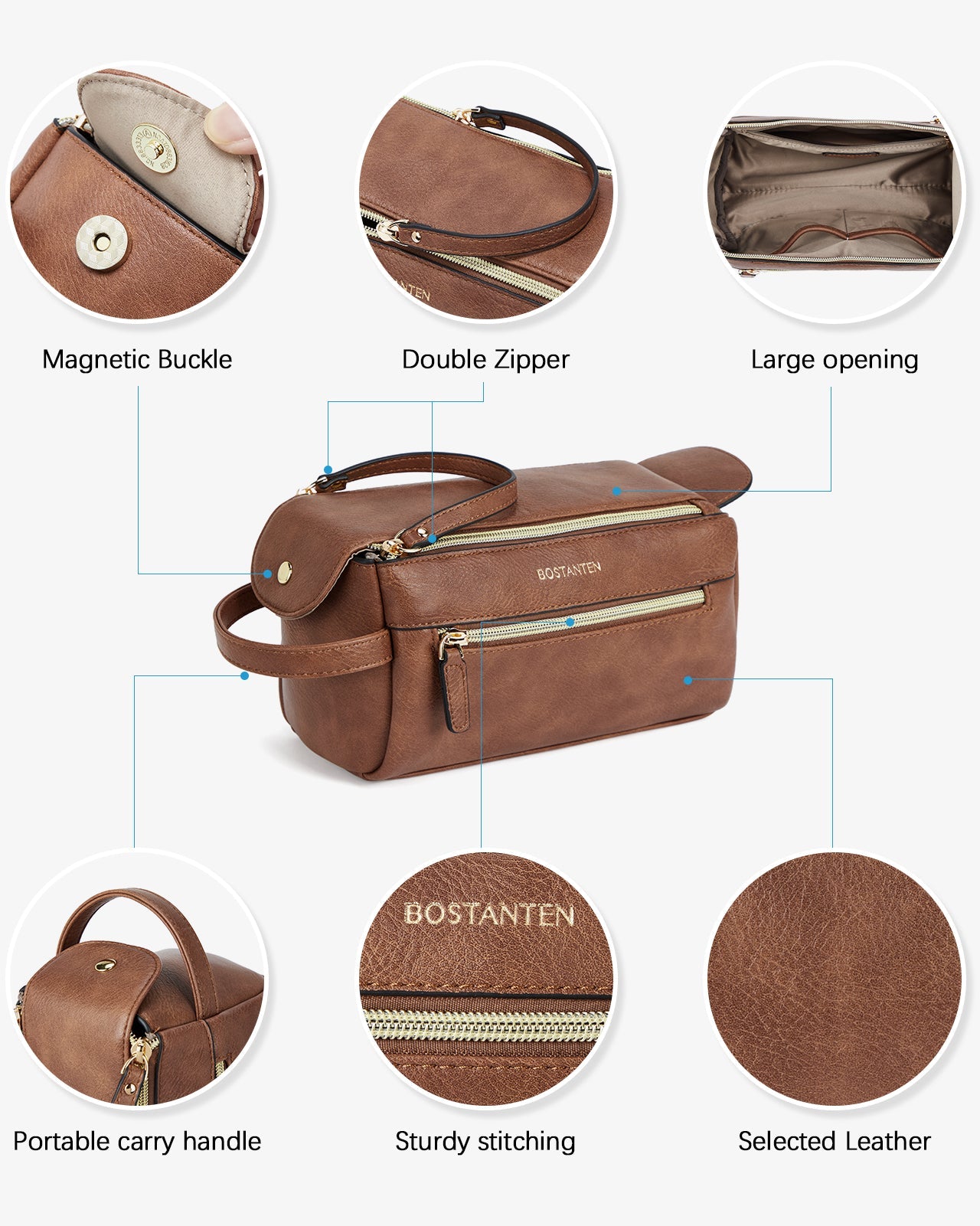 Stylish Travel Toiletry Bag for Women & Men - Waterproof Cosmetic Makeup Organizer | Perfect for Gym, Vacation & Business Trips