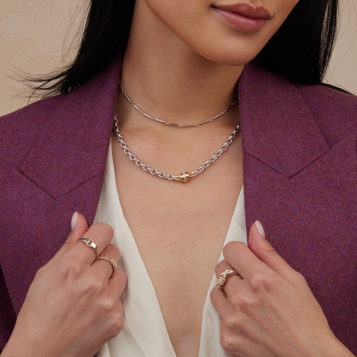 Golden Arc Necklace for Women - 14K Gold Plated Minimalist Pendant Necklace - Elegant Layering Jewelry for Everyday Wear, Gift Giving & Special Occasions