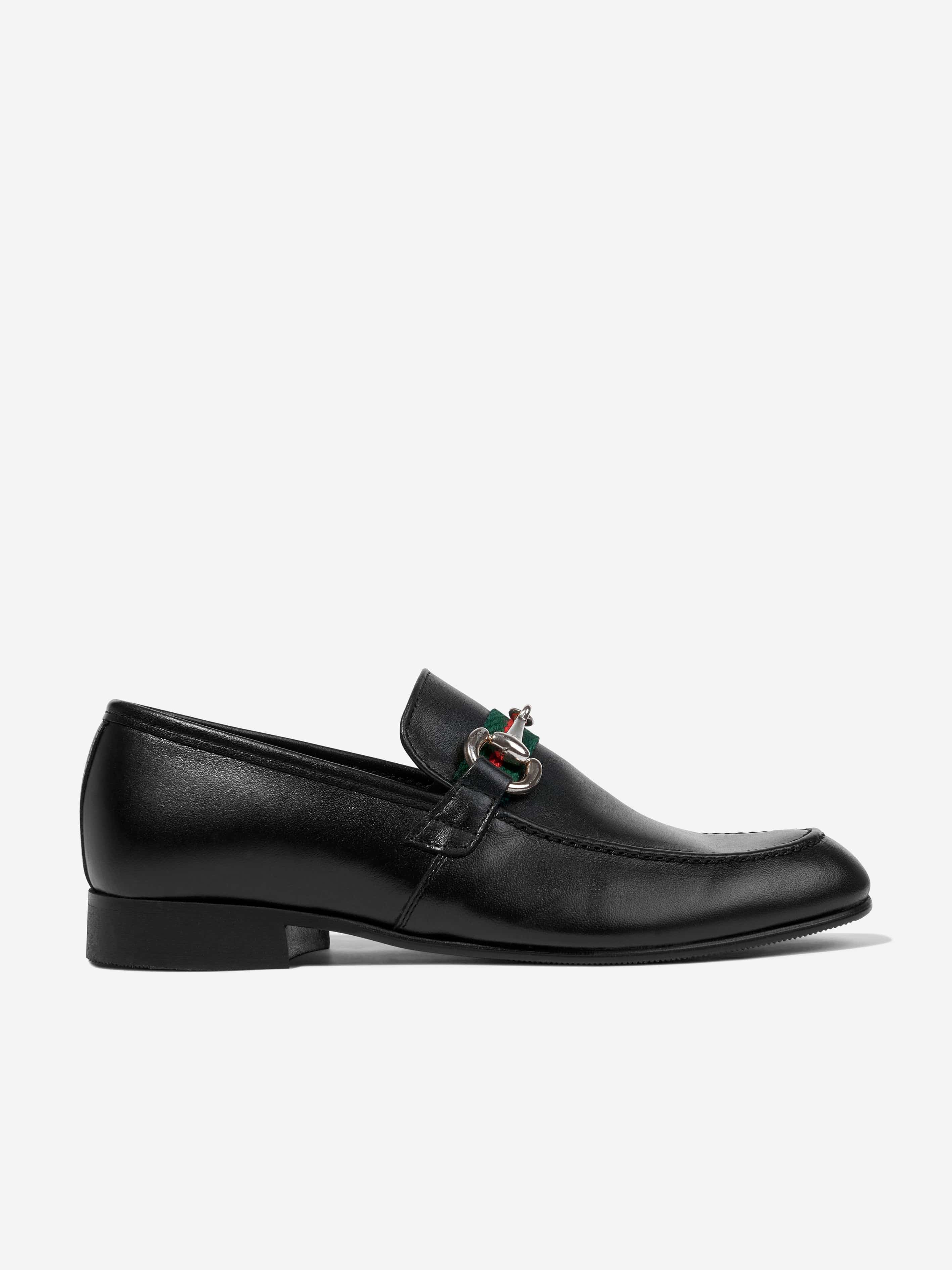 Andanines Boys Leather Loafers - Classic Black Dress Shoes for Kids | Comfortable & Stylish for School, Parties & Formal Occasions