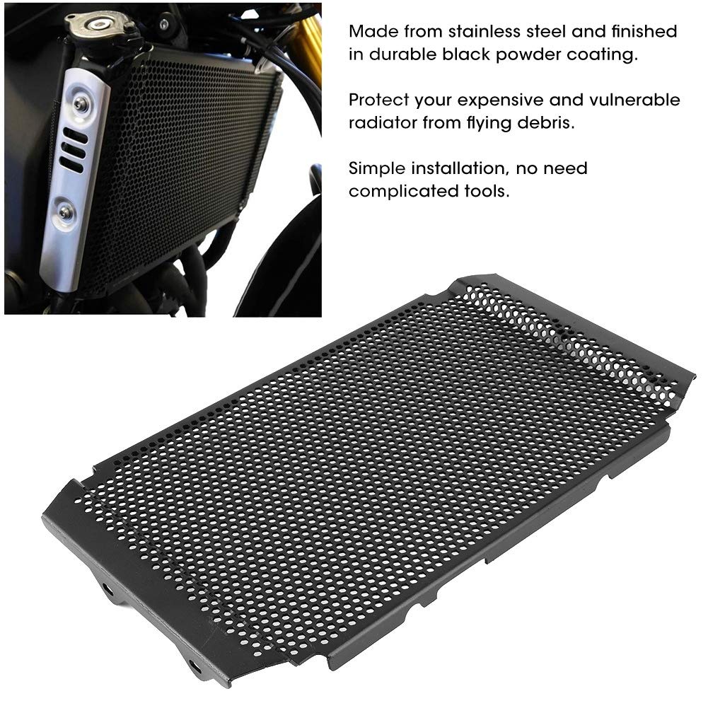 Stainless Steel Radiator Grille Guard Cover Protector for Yamaha FJ-09/MT-09 Motorcycles (2015-2020) - Heavy Duty Radiator Protection for Off-Road & Adventure Riding