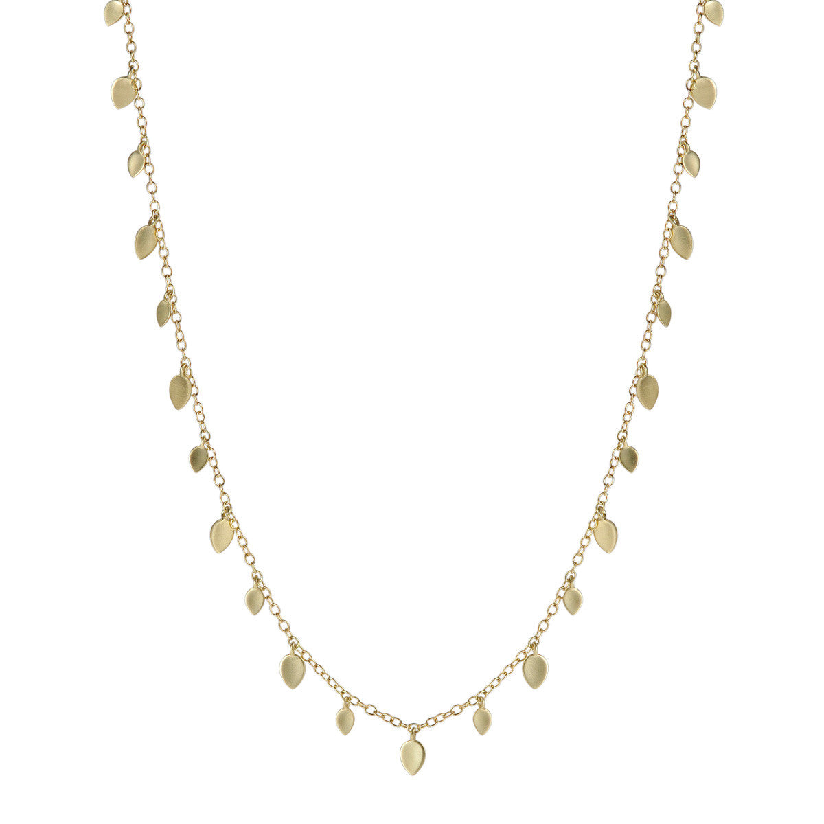 18K Gold Mixed Lotus Petal Necklace for Women - Elegant Floral Pendant Jewelry Gift for Birthday, Anniversary & Special Occasions
