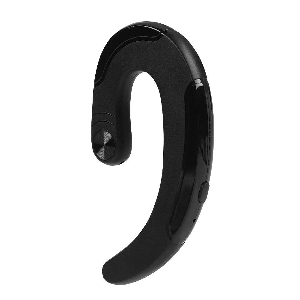 Wireless Bluetooth Headphones with Microphone - Noise Cancelling Stereo Ear Hook Headset, HD Sound Quality (Black) - Perfect for Workouts, Running, Commuting & Hands-Free Calls