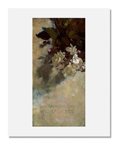 Sarah Wyman Whitman Roses Souvenir de Villier le Bel - Vintage Floral Art Print for Home Decor, Wall Art, and Gift Ideas | Perfect for Living Room, Bedroom, or Office Decor