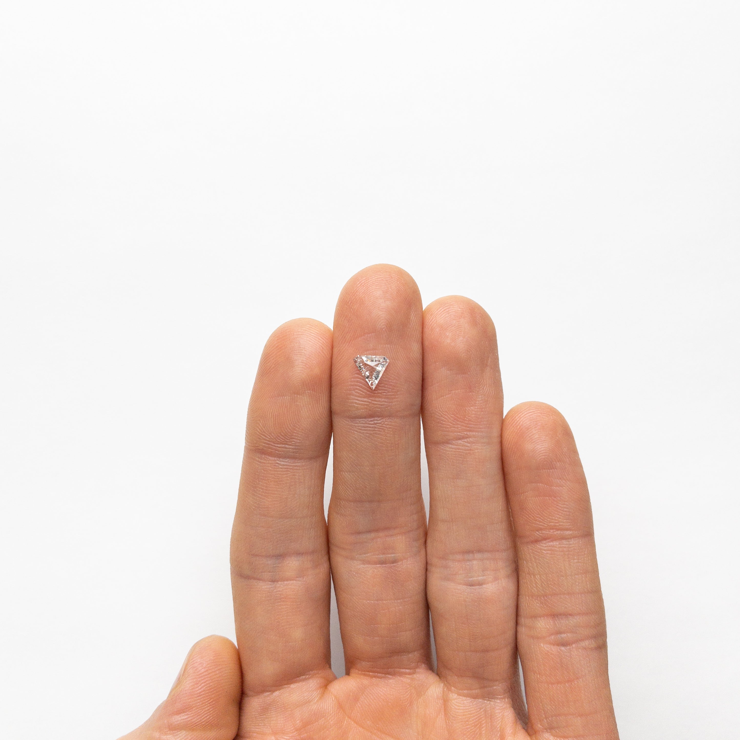 0.42ct Shield Step Cut Diamond - 6.40x6.80x2.14mm SI2 F Color - Loose Gemstone for Engagement Rings & Fine Jewelry