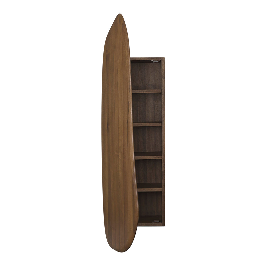 Feve Wall Cabinet - Modern Wooden Storage Shelf for Bathroom, Kitchen & Living Room - Space-Saving Organizer for Towels, Books & Decor