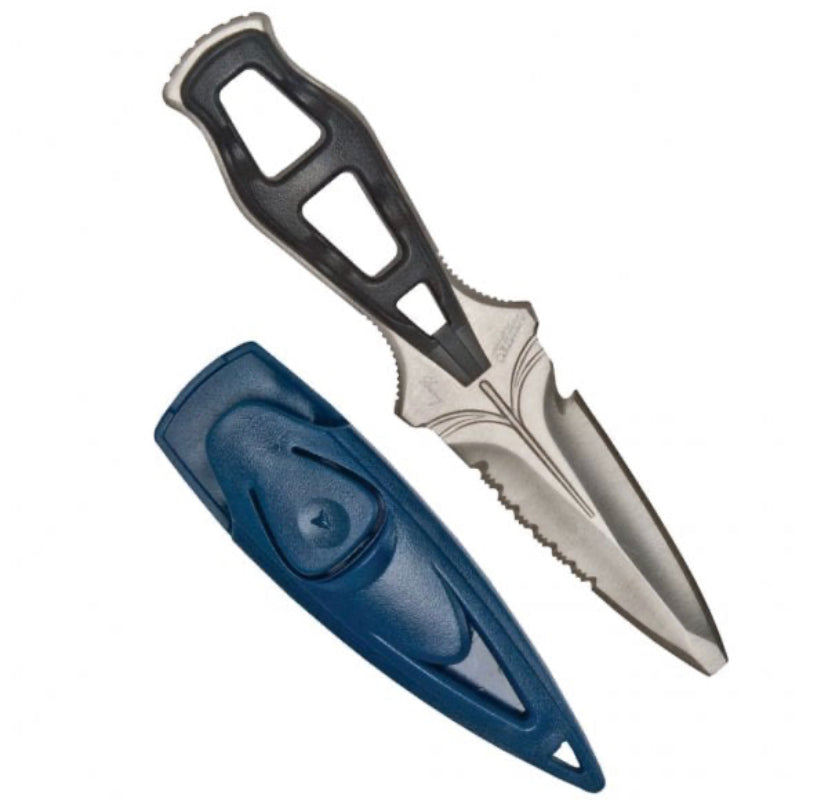 Aquatec Raptor Divers Knife - Professional Scuba Diving Knife with Blunt or Pointed Tip | Perfect for Underwater Safety, Cutting Ropes & Marine Activities