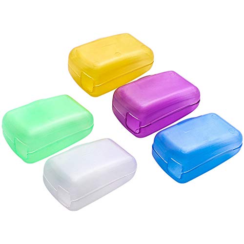 5-Pack Multicolor Leak-Proof Travel Toothbrush Case Cover - Portable Brush Protector for Hiking, Camping & Cosmetic Storage | Compact & Hygienic Travel Accessories