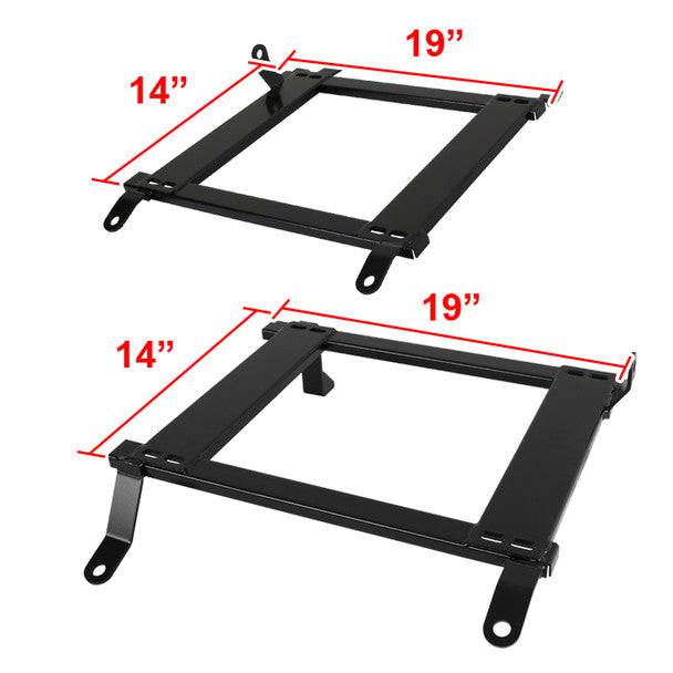 2003-2009 Nissan 350Z Racing Seat Mounting Brackets - Heavy Duty Steel Seat Bracket Kit (2-Piece Set) - Perfect for Track Racing & Performance Upgrades