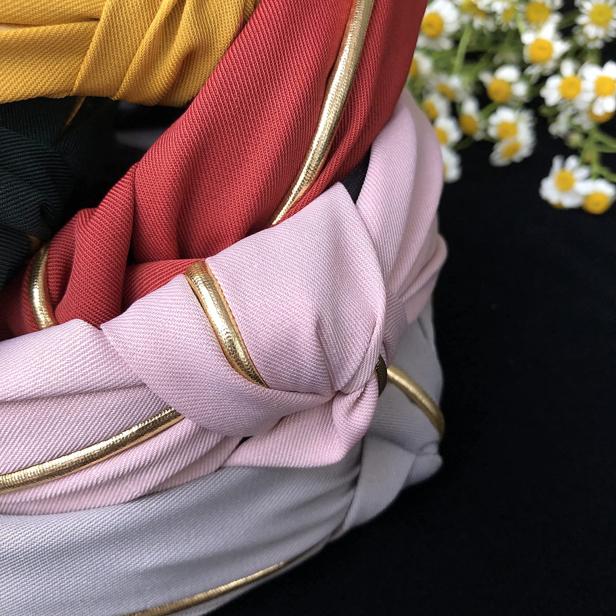 Women's Bow Knotted Headband - Yoga & Outdoor Hair Accessory (Pink)