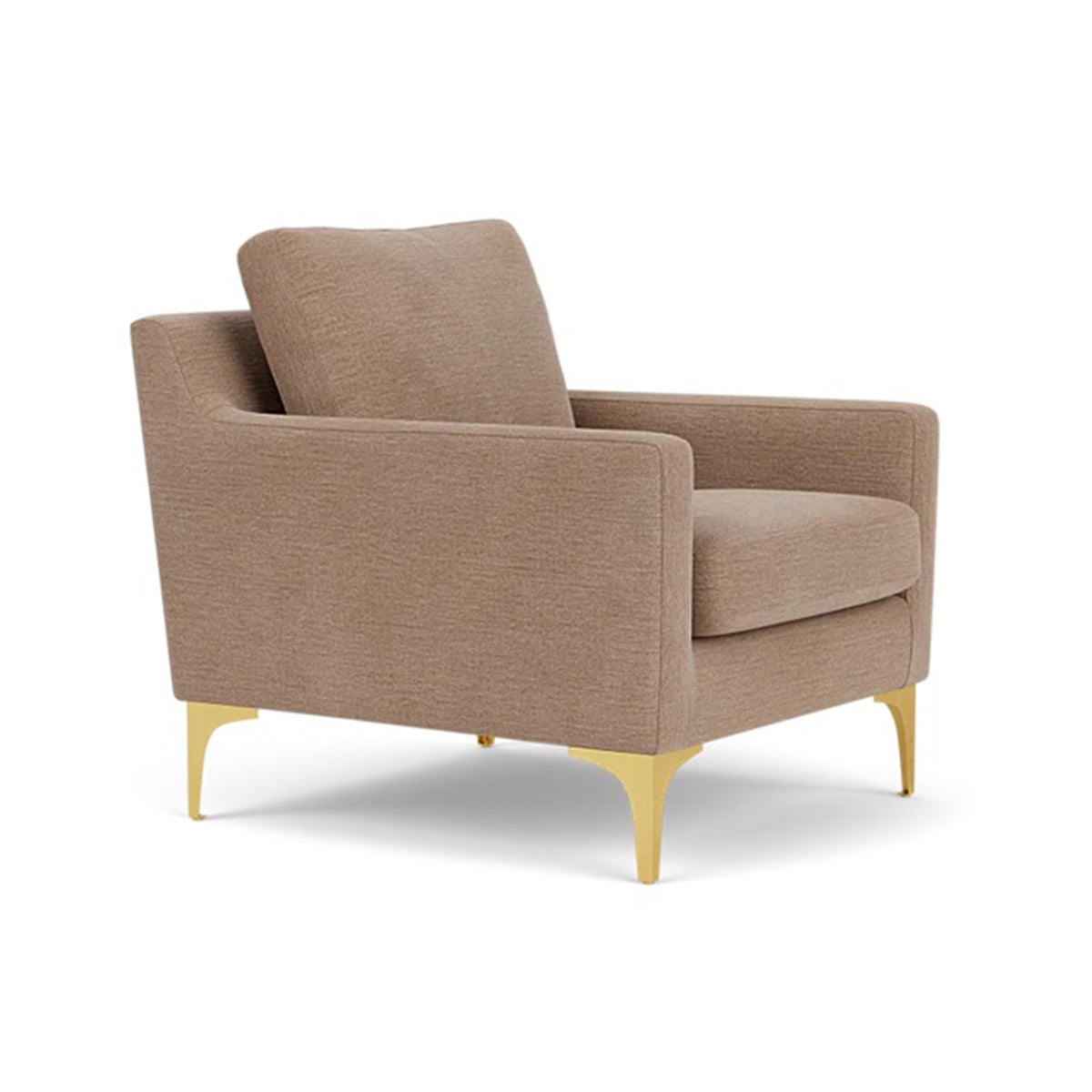 Astha Fabric Armchair - Modern Upholstered Accent Chair for Living Room, Bedroom & Office - Comfortable Lounge Chair with Soft Fabric & Sturdy Frame